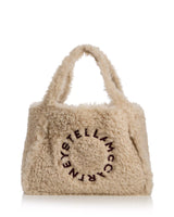 Stella Logo faux-shearling tote bag