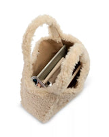Stella Logo faux-shearling tote bag