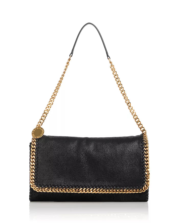 Falabella Flap Bag Eco Shaggy Deer W/Gold Chain