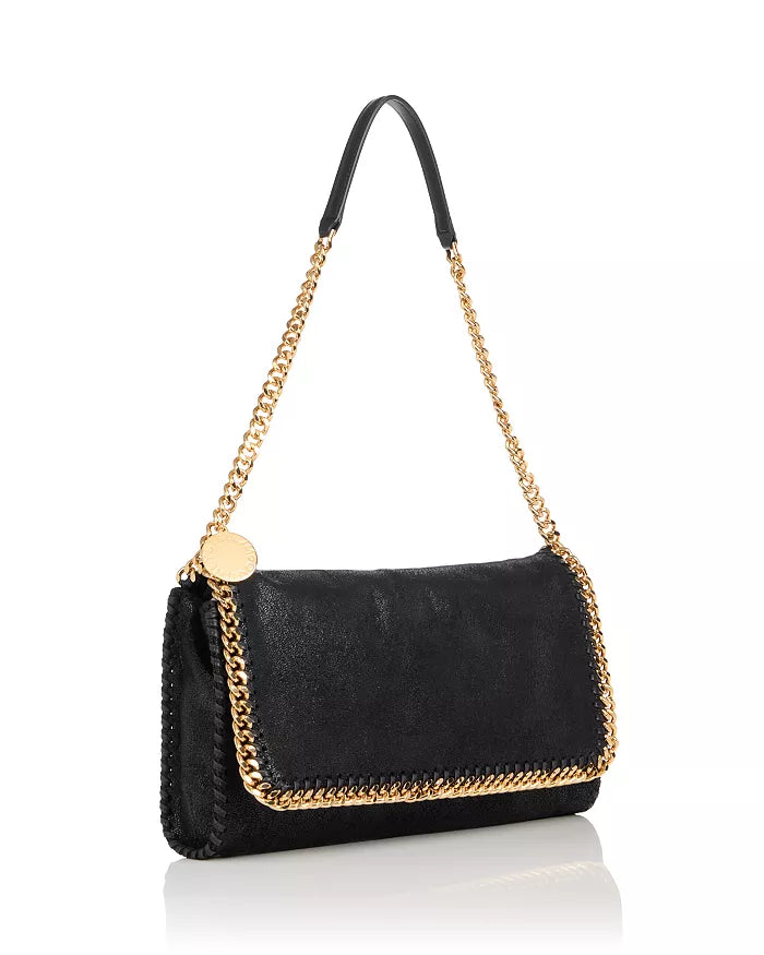 Falabella Flap Bag Eco Shaggy Deer W/Gold Chain