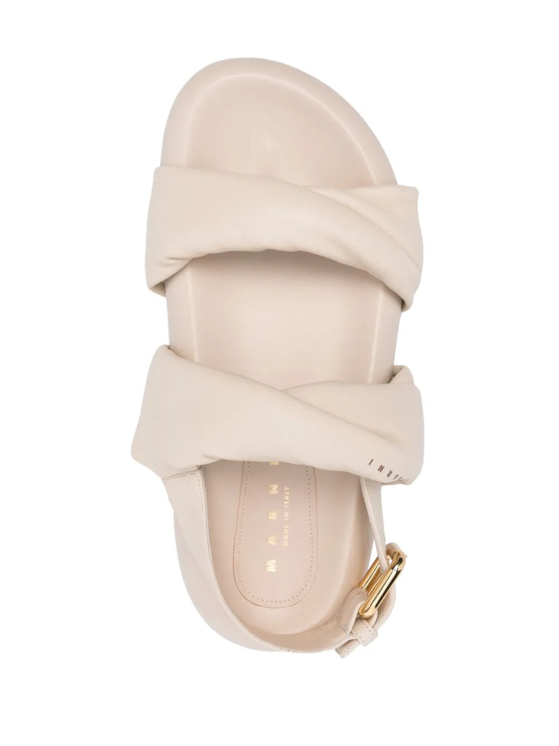 [MARNI] BUBBLE TWISTED SANDAL - SEASHELL