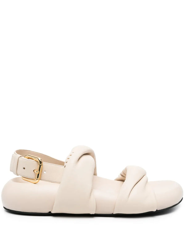 [MARNI] BUBBLE TWISTED SANDAL - SEASHELL