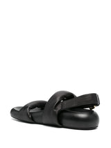 [MARNI] Logo Print Leather Bubble Sandal - BLACK