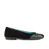 [T. RABOTIN] Marta Suede Flat - Nero