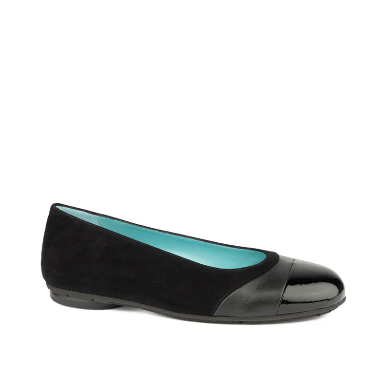 [T. RABOTIN] Marta Suede Flat - Nero
