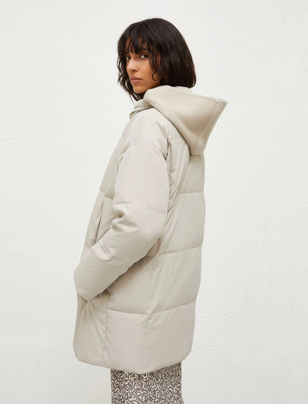MARELLA] CILE Cocoon-fit down jacket - WOOL WHITE – Etude Boutique