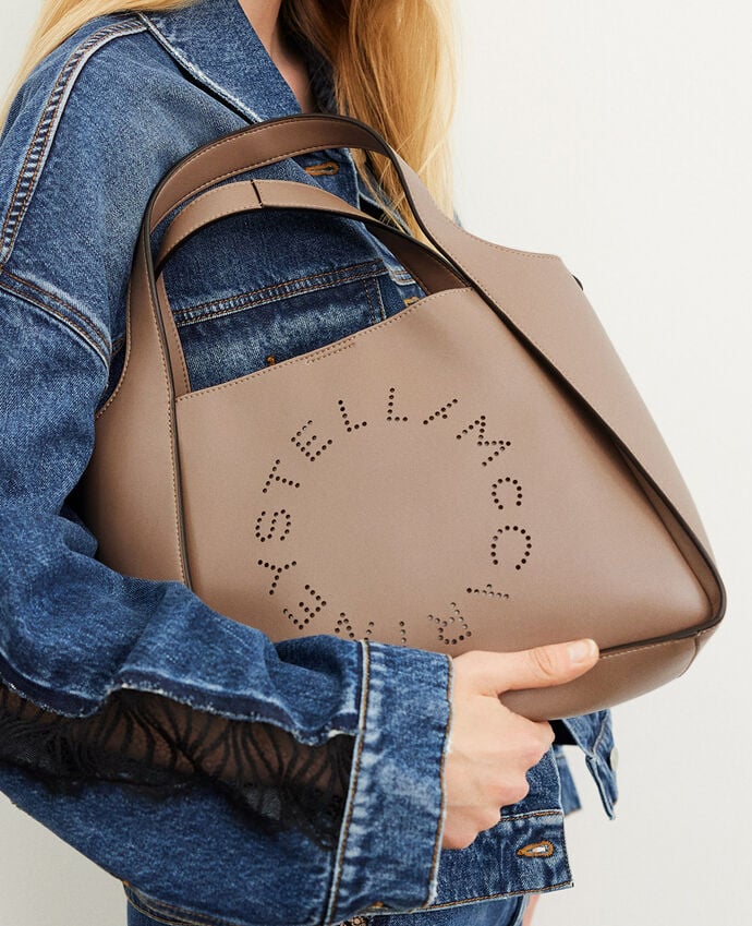 [S.McCARTNEY] LOGO TOTE BAG ALTER MAT-  MOSS