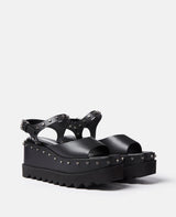 [S.McCARTNEY] ELYSE STAR STUD PLATFORM SANDAL - BLACK