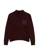 Bead-embellished high-neck sweater