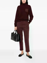 Bead-embellished high-neck sweater