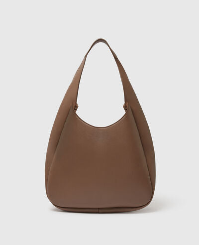 [S.McCartney]  Logo Large Hobo Bag Eco Embossed Grainy Alter Mat - Ash