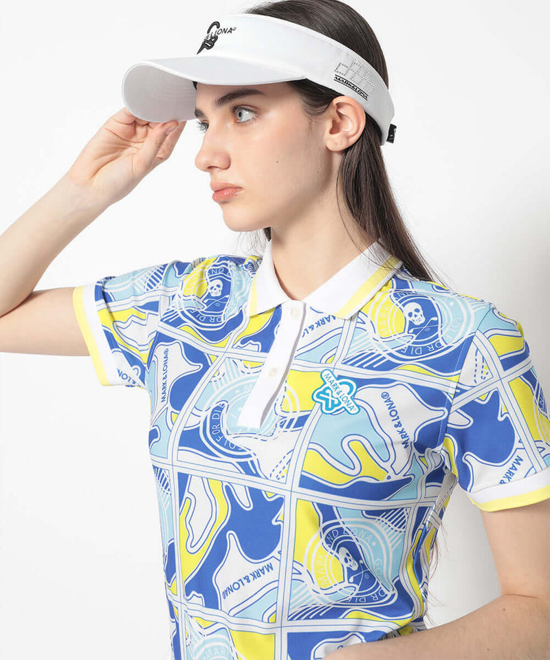 [Mark&Lona] Option Crystal Flag Visor - White