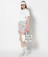 [Mark&Lona] Trans Camo Shirring Mock - White