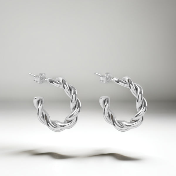 [Shaker Jewels] Boucles D’Oreilles Rika Twisted Earrings - Silver