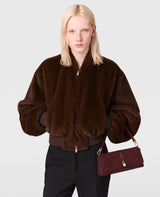 Plush Mink Bomber Jacket