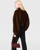 Plush Mink Bomber Jacket