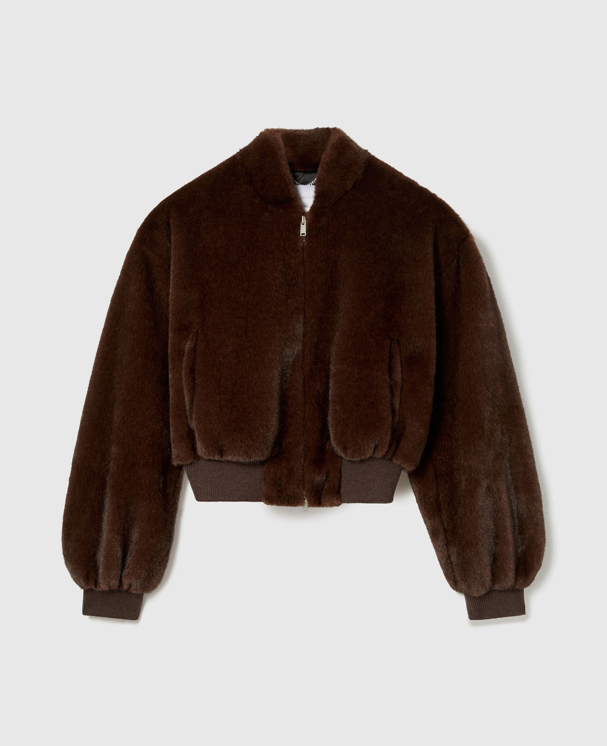 Plush Mink Bomber Jacket