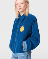 Corduroy Panel Denim Jacket