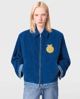 Corduroy Panel Denim Jacket