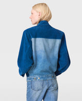 Corduroy Panel Denim Jacket