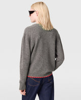 Crochet Heart Wool Jumper