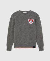 Crochet Heart Wool Jumper