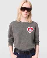 Crochet Heart Wool Jumper