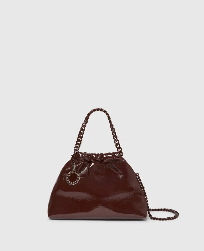 ハンドバッグ STELLA MCCARTNEY Handbags Women Eco Suede Brown/Amber STELLA MCCARTNEY Eco Suede Mini Fringe Falabella Tote Tan