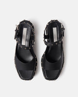 [S.McCARTNEY] ELYSE STAR STUD PLATFORM SANDAL - BLACK