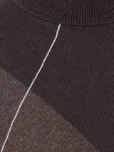 Argyle Silk Cashmere Turtleneck