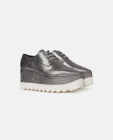 [S.McCARTNEY] ELYSE METALLIC ALTER MAT PLATFORM - OLD SILVER
