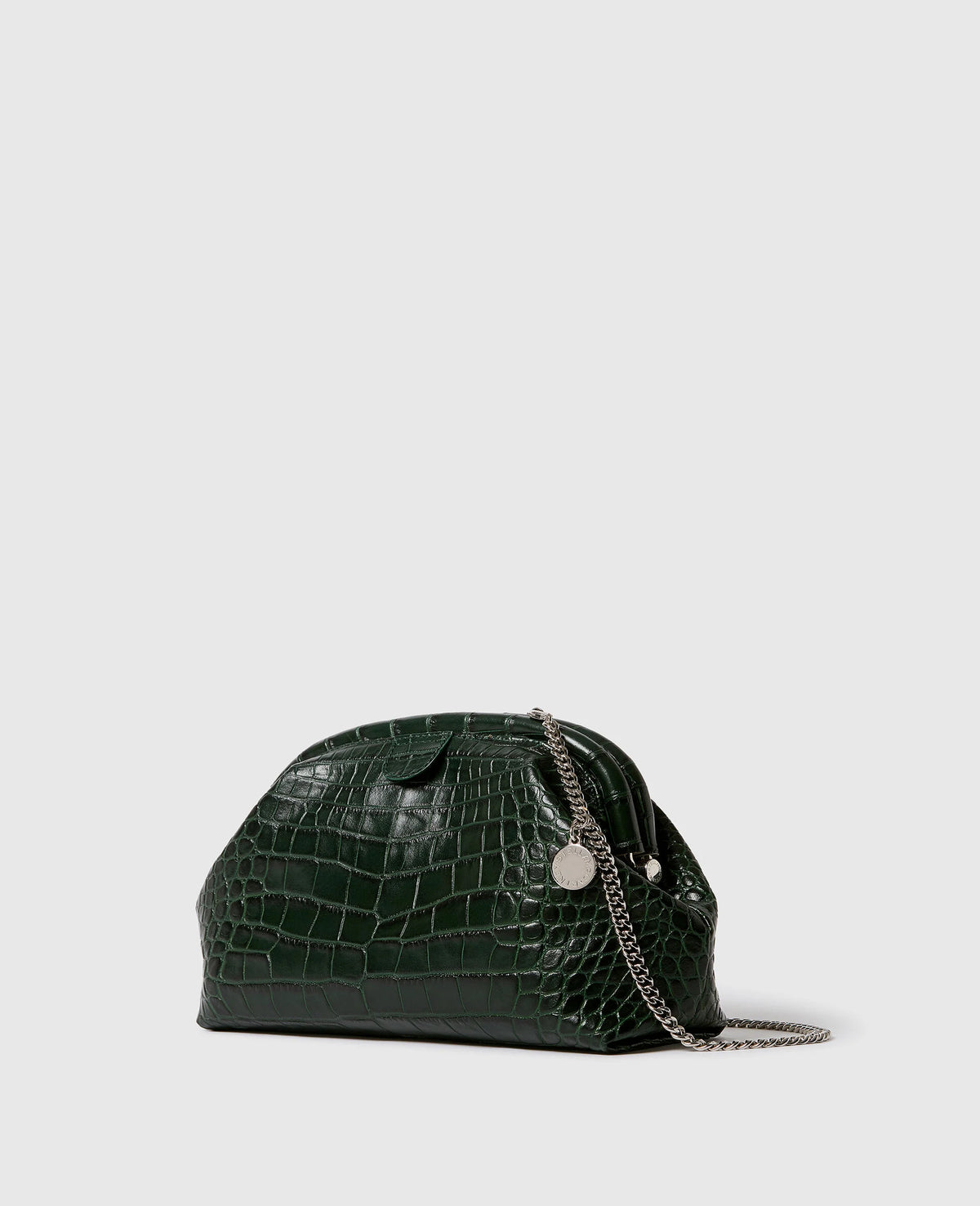 Falabella Croc-Embossed Soft Clutch