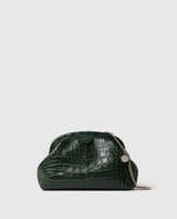 Falabella Croc-Embossed Soft Clutch