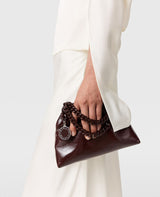 [S.McCARTNEY] Falabella Mini Drawstring Bag Crinkled Patent Alter Mat W/Tonal Chain
