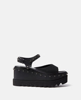 [S.McCARTNEY] ELYSE STAR STUD PLATFORM SANDAL - BLACK