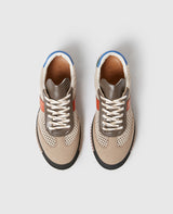 Suede and Mesh Panel Sneakers