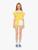 [MOTHER] THE SWIPER YOKE TEE - YELLOW