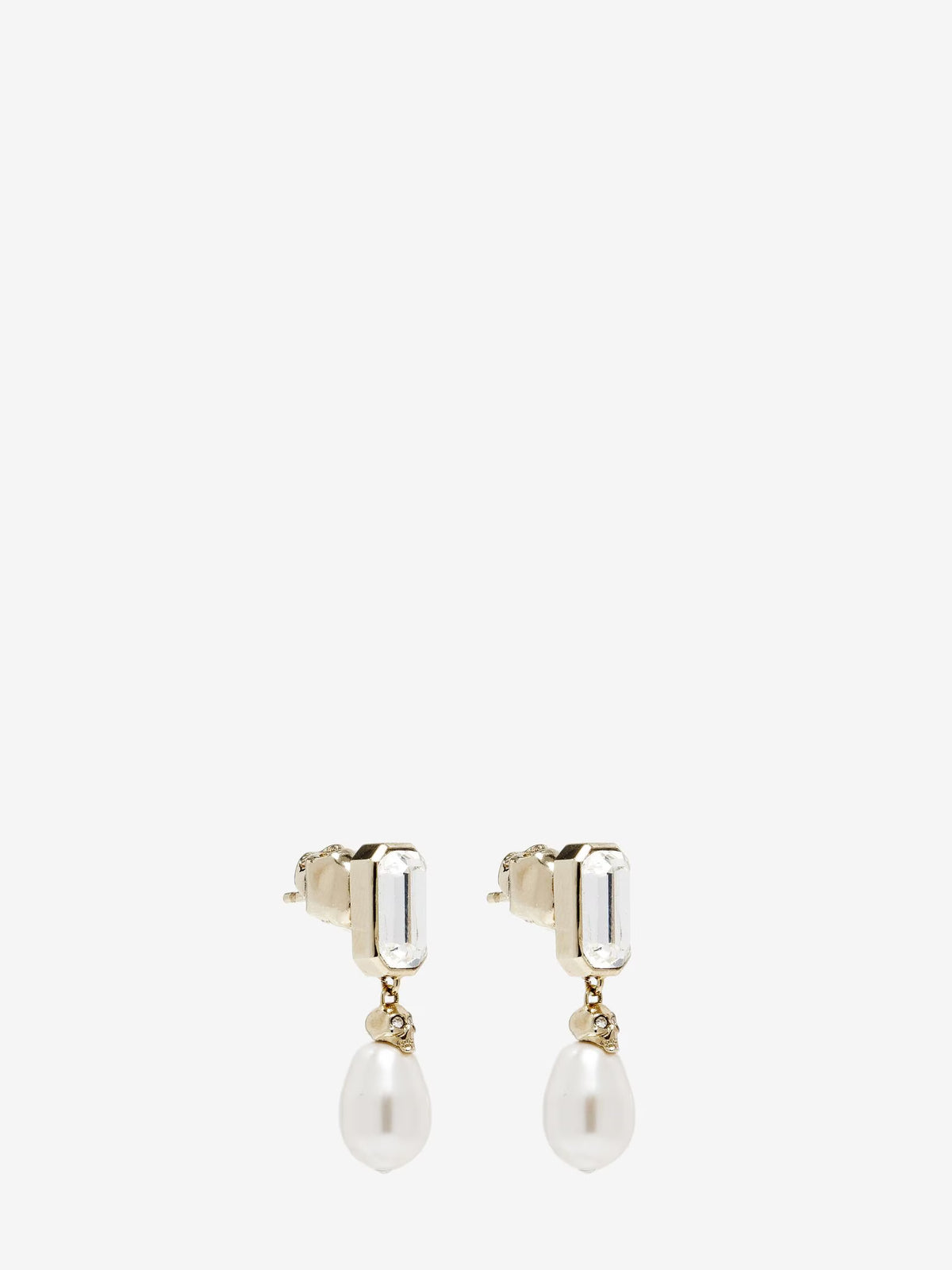 Women's Skull & Crystal Earrings