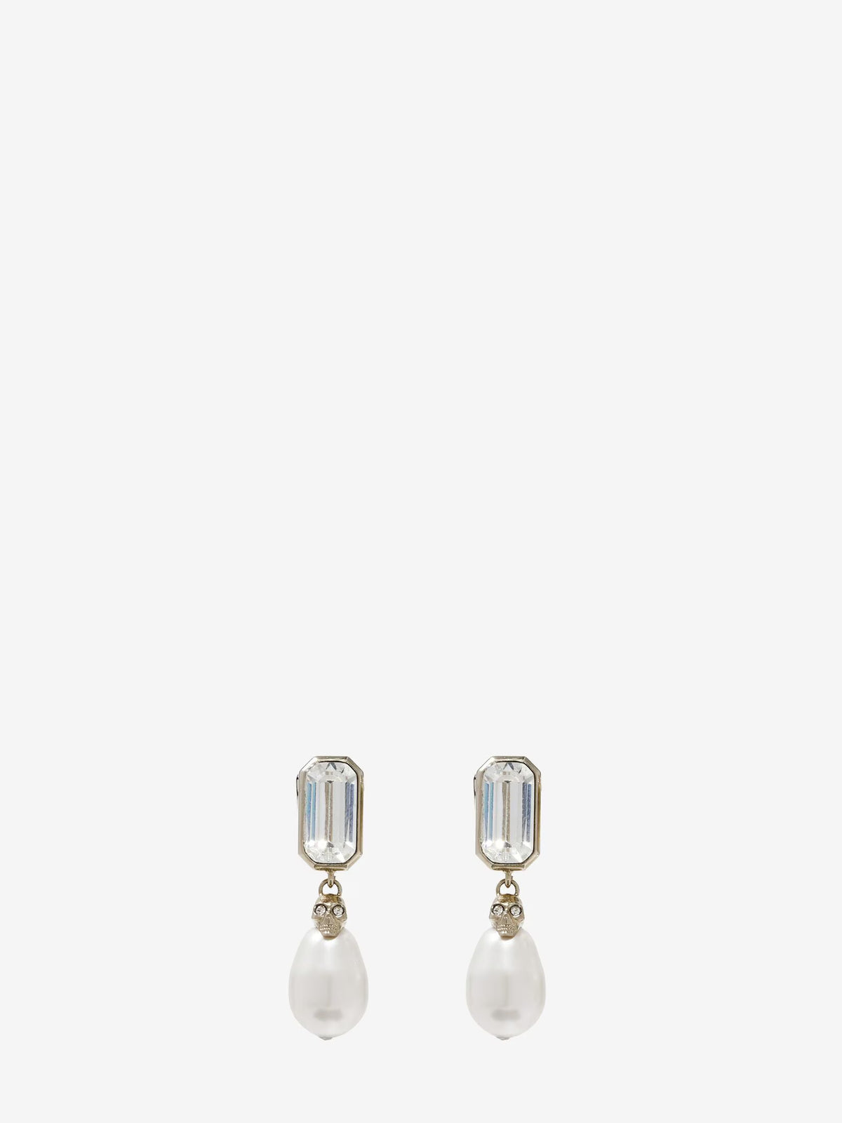 Women's Skull & Crystal Earrings