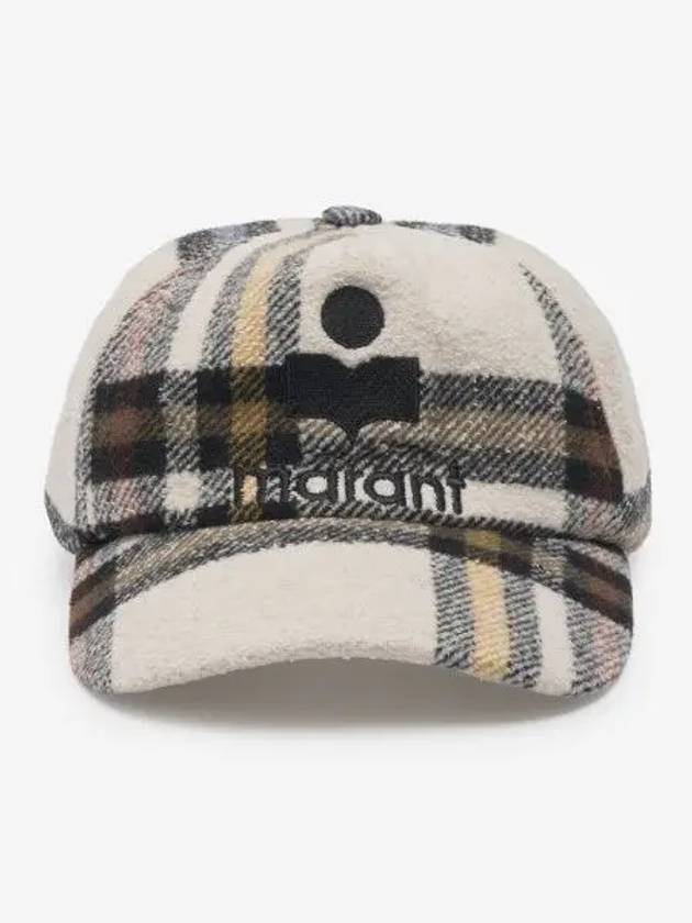 [I. Marant] Tyron Check Cap - Ecru