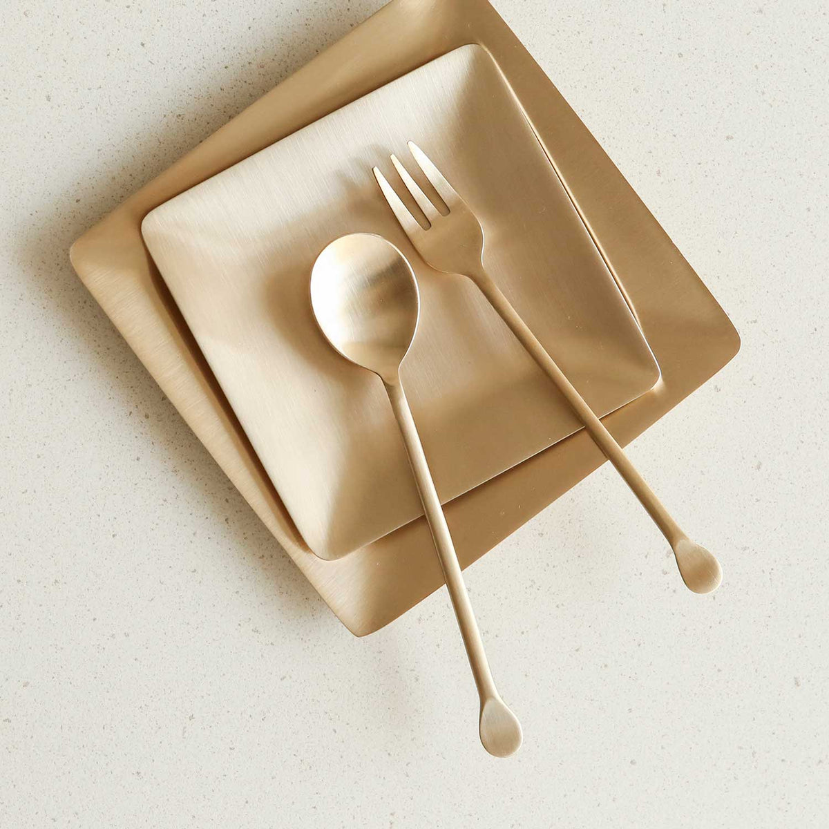 Tea & Dessert Round Cutlery Set for 2 PPL - 4 PCS