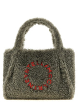 Stella Logo faux-shearling tote bag