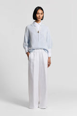 Solid Egypt Cotton Yarn With Sequins Knitted Sweater