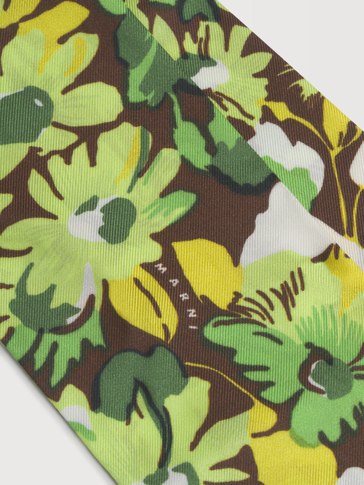 Pop Flower Silk Twill Bandeau Scarf