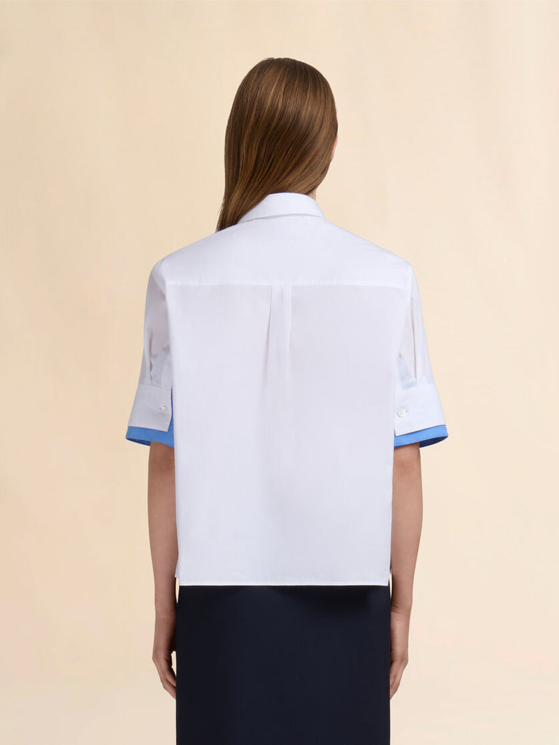[Marni] Poplin Shirt With Double Cuffs - Lily White