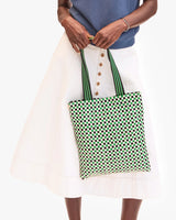 [Clare V.] Carryall - Green Apple Multi
