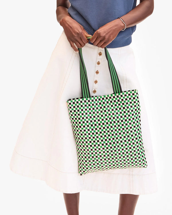 [Clare V.] Carryall - Green Apple Multi