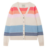 Cashmere Deckchair Stripe Cardigan