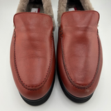 [T. RABOTIN] GAB SHEARLING LOAFER - BRICK