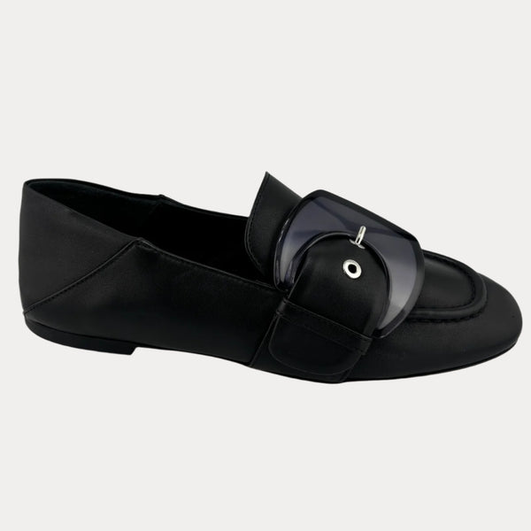 [AGL] SHERYL BUCKLE MOCCASIN - NERO
